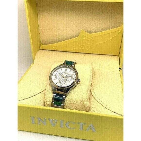 Invicta Women's Watch 28655 Angel 38mm Mother of Pearl Dial Two Tone Steel - Picture 3 of 13